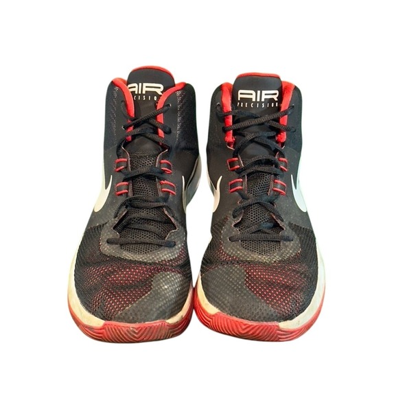 Nike Air Precision II Mens Basketball Shoes Black Red White 898452-006 Size 14 main image 4